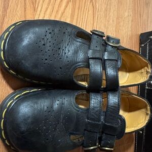 Dr. Martens Black Leather Mary Jane Shoes